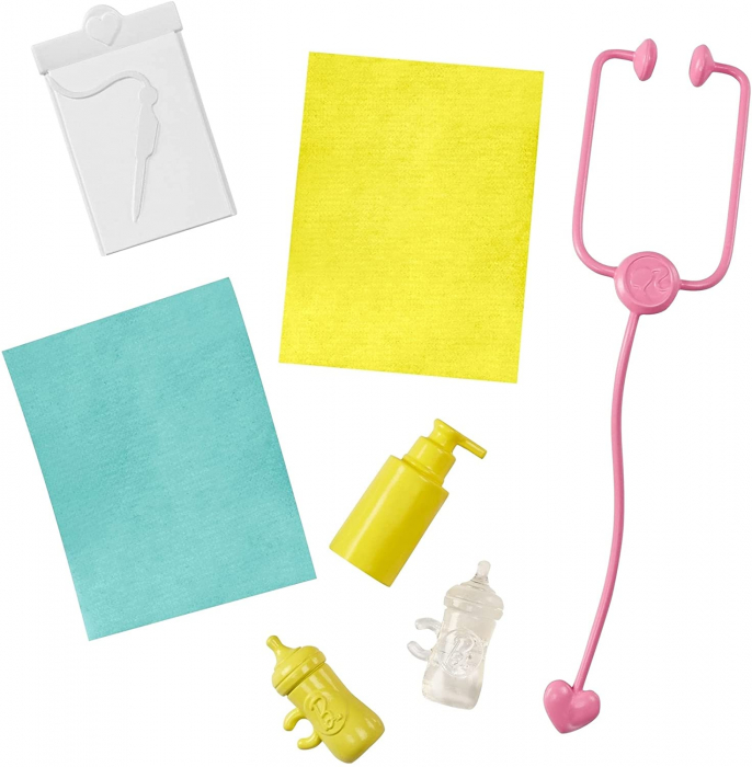 Barbie Cariere Set cu Papusa Doctor Pediatru  [4]