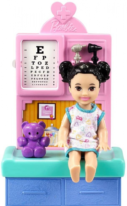 Barbie Cariere Set cu Papusa Doctor Pediatru Blondă [5]