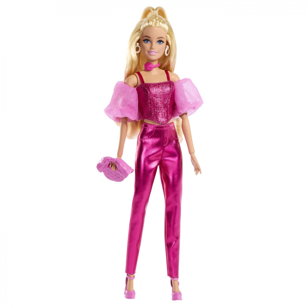 BARBIE DELUXE STYLE PAPUSA BARBIE TINUTA ROZ METALIZAT [2]