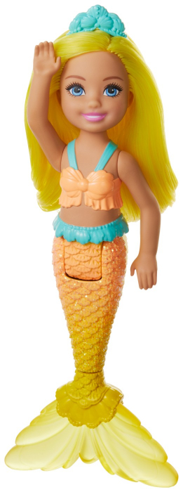 Barbie Dreamtopia Papusa Chelsea Sirena Galbenă  [2]