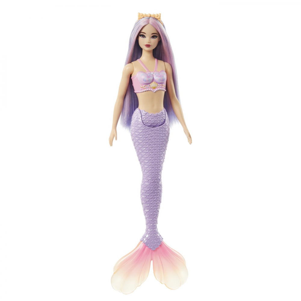 Barbie Dreamtopia Papusa Sirena Cu Par Mov Si Coada Mov [2]