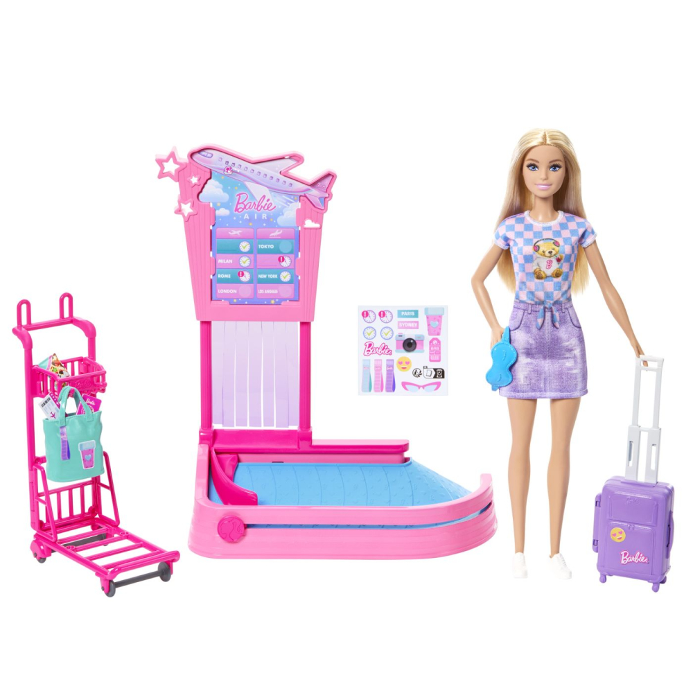 BARBIE FAMILY AND FRIENDS SET BAGAJE LA AEROPORT [2]