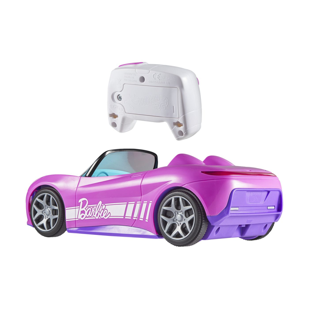 BARBIE HOT WHEELS RC MASINUTA CU TELECOMANDA CONVERTIBILA [9]