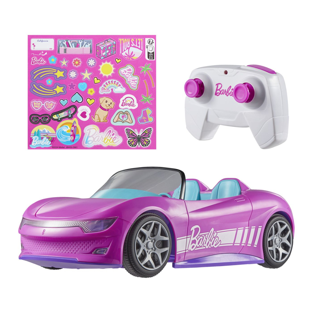 BARBIE HOT WHEELS RC MASINUTA CU TELECOMANDA CONVERTIBILA [3]