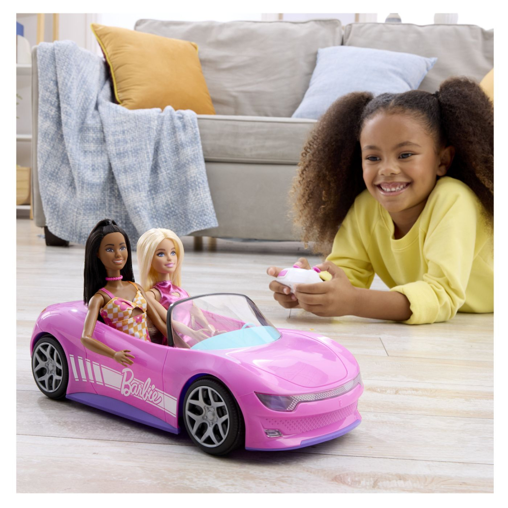 BARBIE HOT WHEELS RC MASINUTA CU TELECOMANDA CONVERTIBILA [4]