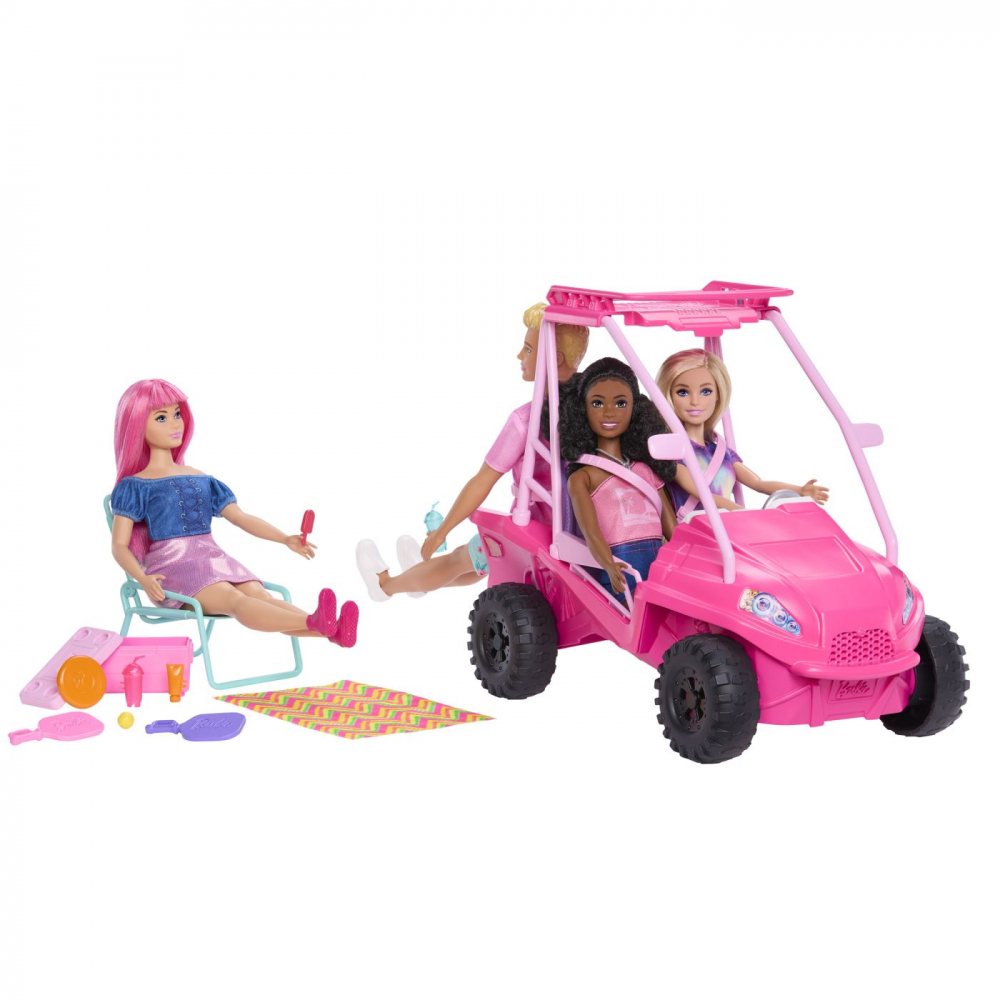 BARBIE MYSTERIES DETECTIVI PE PLAJA MASINUTA BUGGY SI ACCESORII [7]
