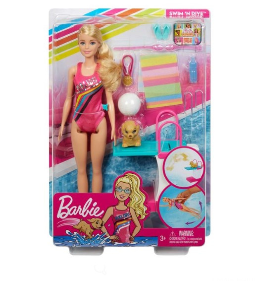 Papusa Barbie Inotatoare