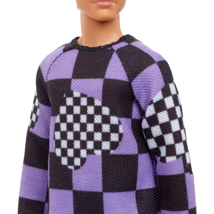 Barbie Papusa Baiat Fashionistas Blond cu Bluza Geometrică  [7]