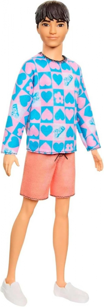 BARBIE PAPUSA BAIAT FASHIONISTAS CU BLUZA CU INIMIOARE [1]