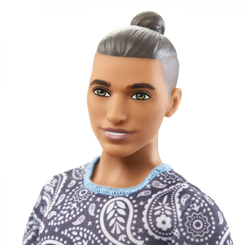 Barbie Papusa Baiat Fashionistas Saten Cu Tricou [4]