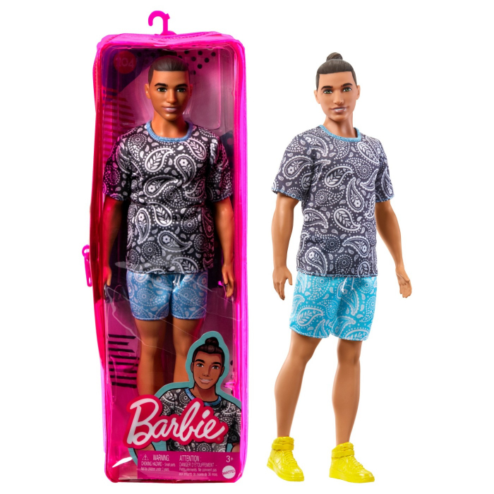 Barbie papusa baiat fashionistas saten cu tricou [9]