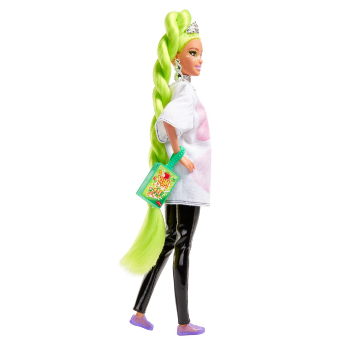 Barbie Papusa Extra cu Par Verde Neon  [7]