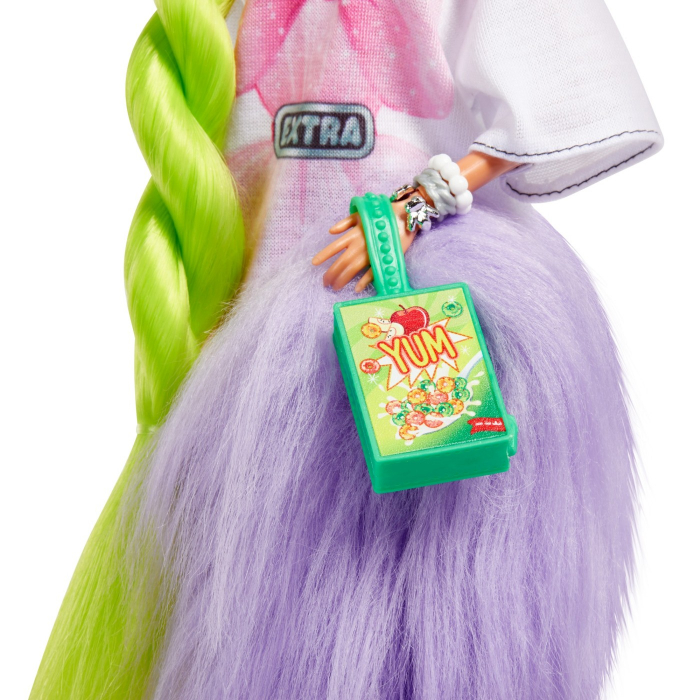 Barbie Papusa Extra cu Par Verde Neon  [6]