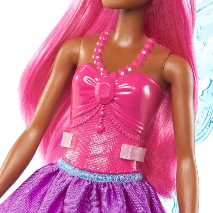 Barbie papusa barbie zana cu par roz [4]