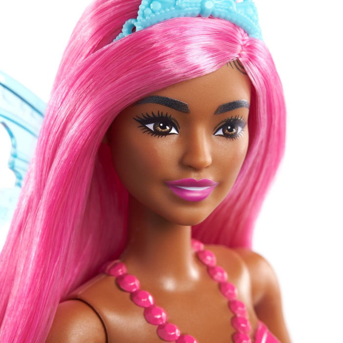 Barbie papusa barbie zana cu par roz [3]