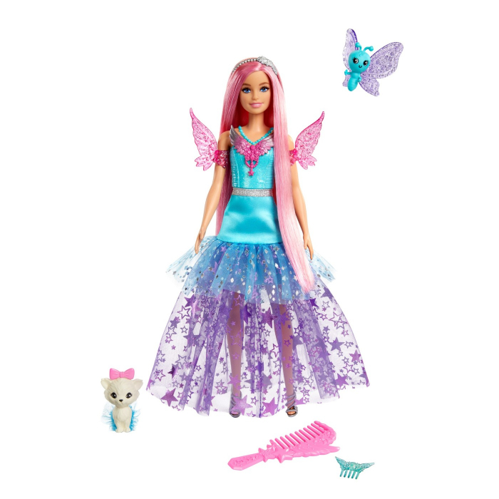 Barbie - Papușa Barbie Zână cu Rochie Albastră  [4]