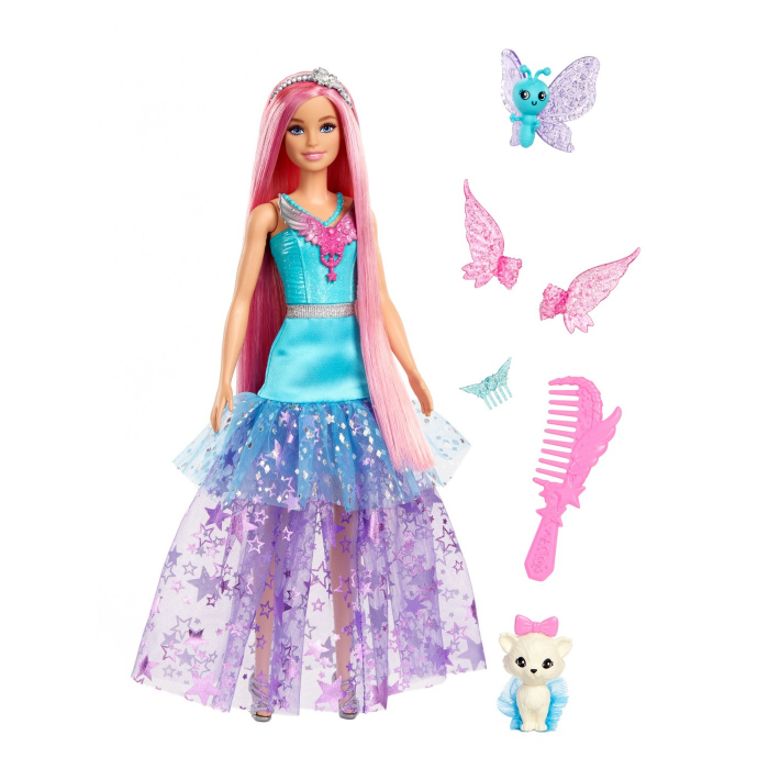 Barbie - Papușa Barbie Zână cu Rochie Albastră  [2]
