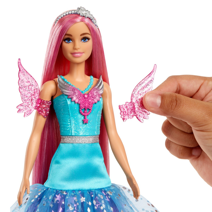 Barbie - Papușa Barbie Zână cu Rochie Albastră  [5]