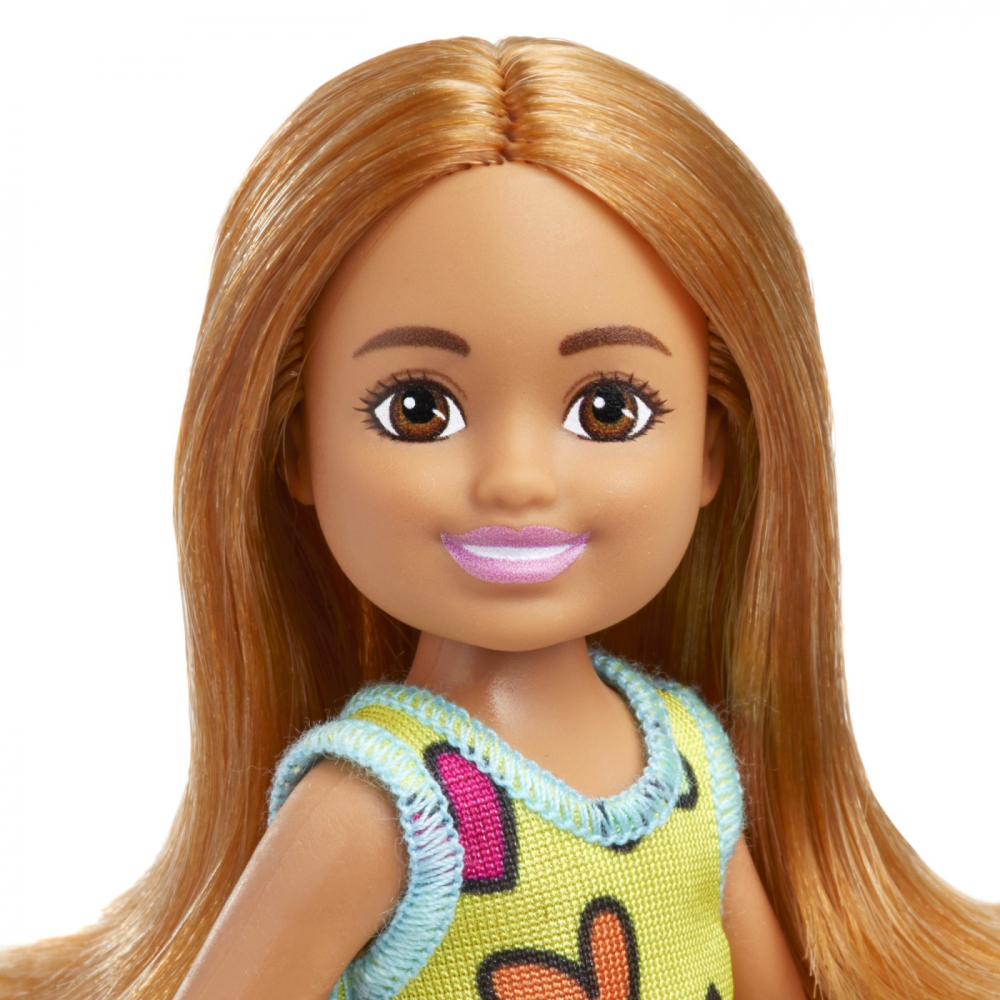 Barbie Papusa Chelsea Blonda Cu Rochita Galbena Cu Inimioare [3]