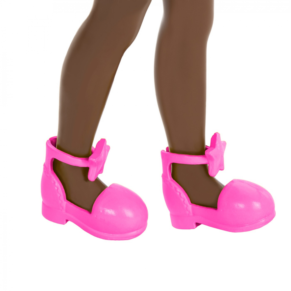 BARBIE PAPUSA CHELSEA CREOLA CU PAR AFRO SI ROCHITA MOV [6]