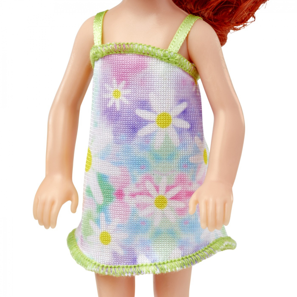 Barbie Papusa Chelsea Roscata Cu Rochita Cu Flori [4]