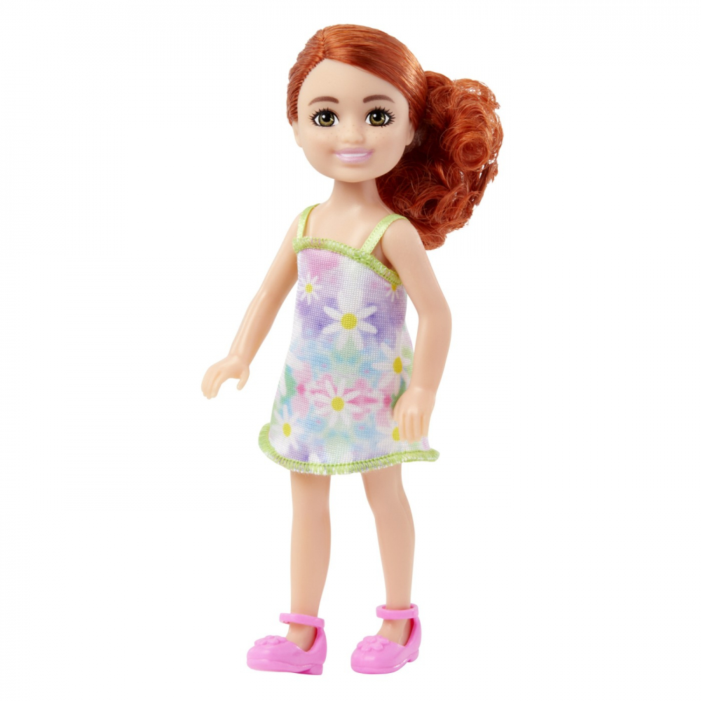 Barbie Papusa Chelsea Roscata Cu Rochita Cu Flori [2]
