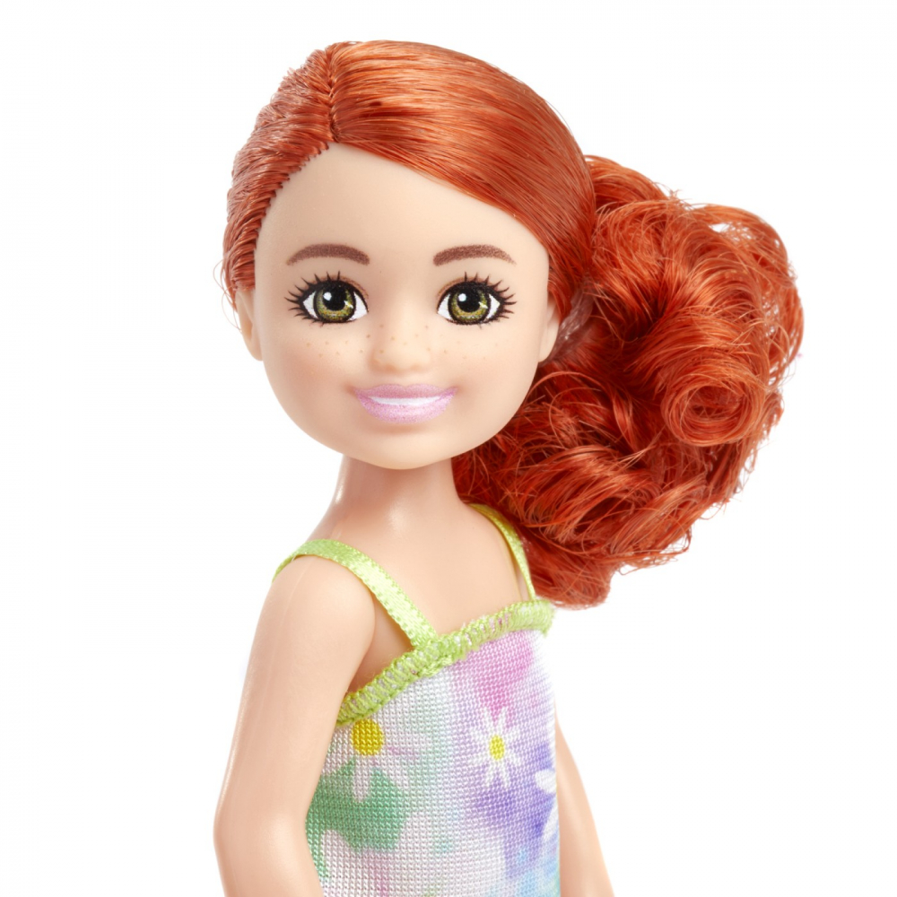 Barbie Papusa Chelsea Roscata Cu Rochita Cu Flori [3]