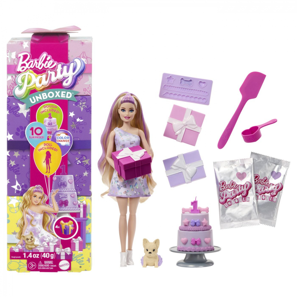 BARBIE PAPUSA PARTY UNBOXED REVEAL BLONDA [6]