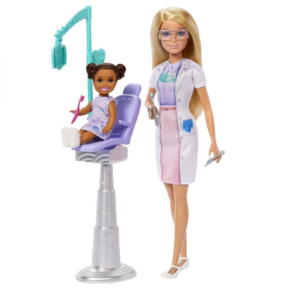 BARBIE SET DE JOACA PAPUSA BARBIE BLONDA FACE CARIERA STOMATOLOG [2]
