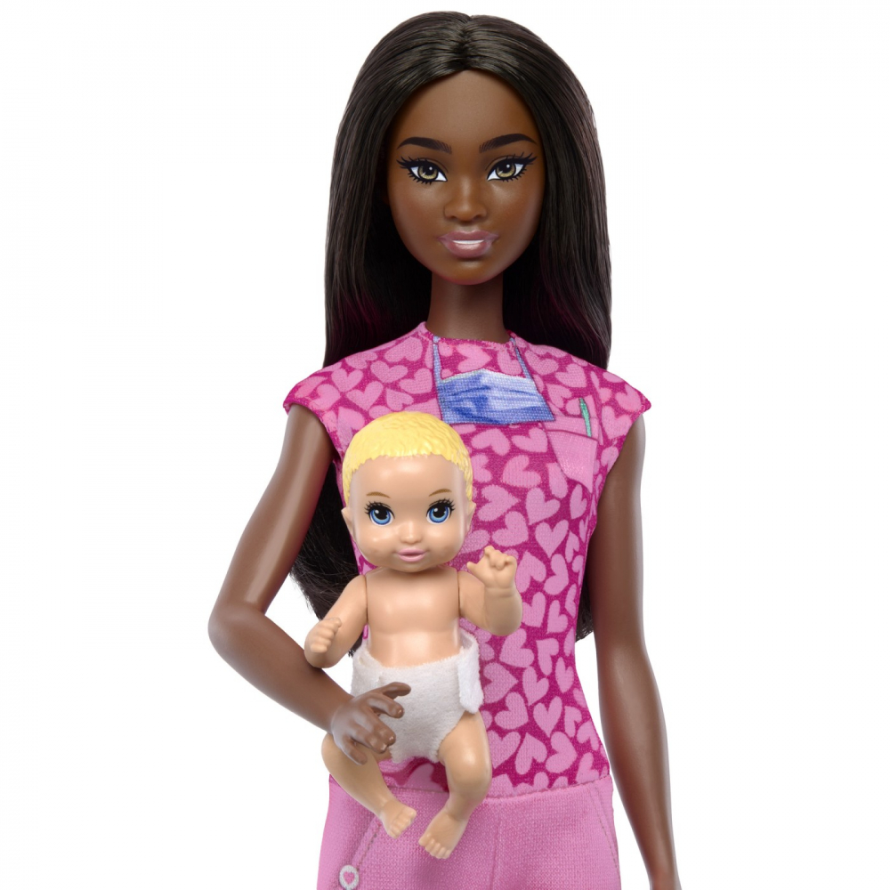BARBIE SET DE JOACA PAPUSA BARBIE BRUNETA FACE CARIERA PEDIATRU [7]