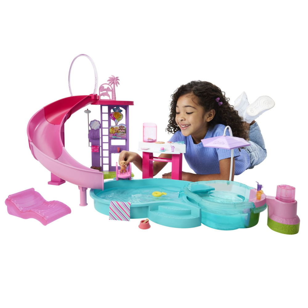 BARBIE SET DE JOACA PISCINA DE VIS CU ACCESORII [7]