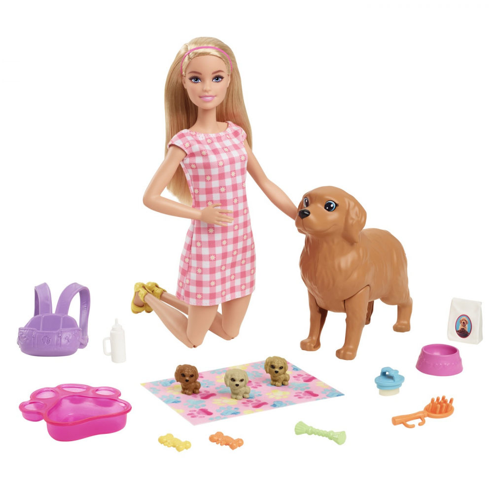 BARBIE SET PAPUSA BARBIE SI CATELUSII [2]