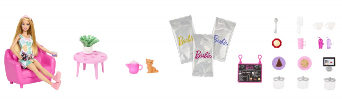 Barbie - Set Papușa Barbie și Ceainărie  [2]