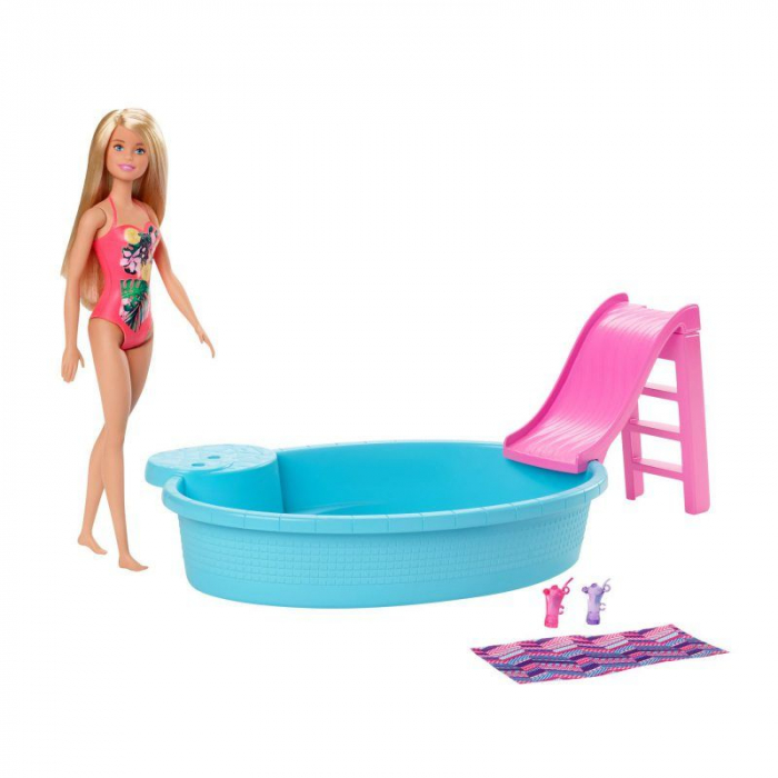 Barbie Set Păpușă cu Piscină  [5]