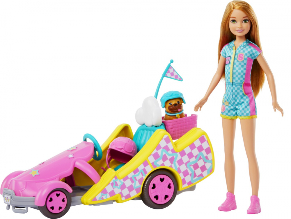 BARBIE SI STACIE PAPUSA STACIE CU KART [6]