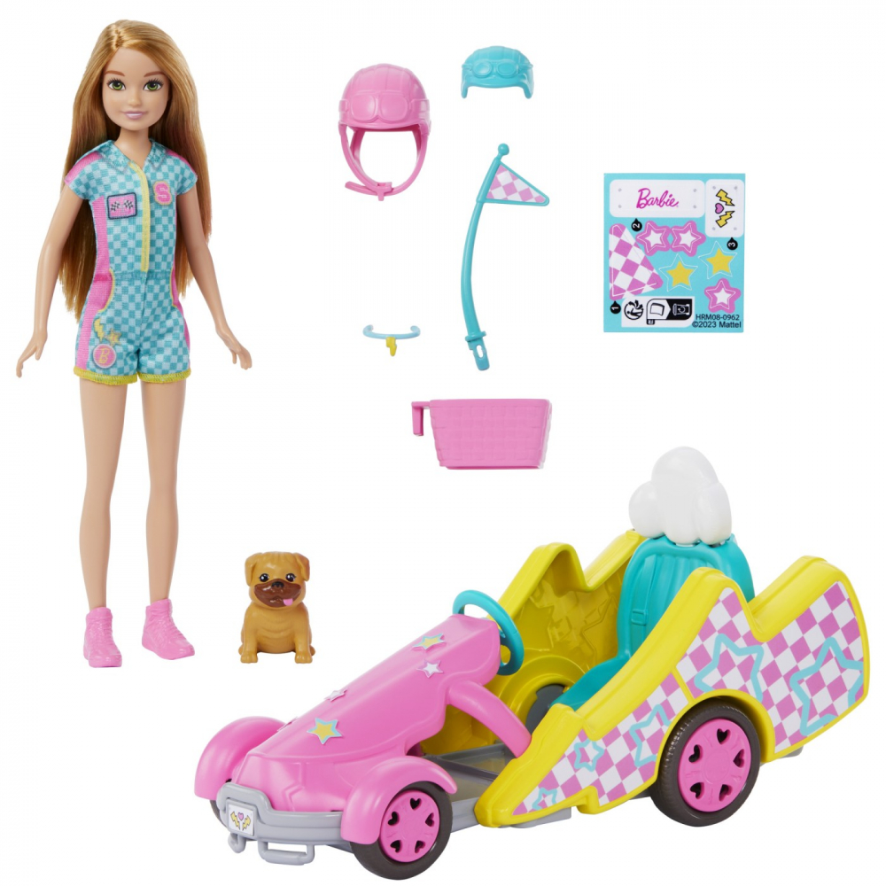 BARBIE SI STACIE PAPUSA STACIE CU KART [2]