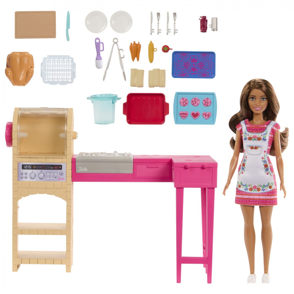 BARBIE SI TERESA RETETA PENTRU PRIETENIE SET PAPUSA TERESA SI BUCATARIE CU ACCESORII [2]