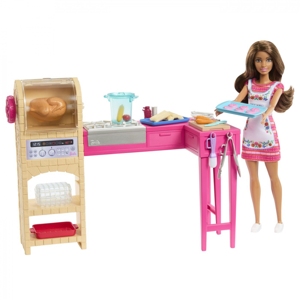 BARBIE SI TERESA RETETA PENTRU PRIETENIE SET PAPUSA TERESA SI BUCATARIE CU ACCESORII [4]