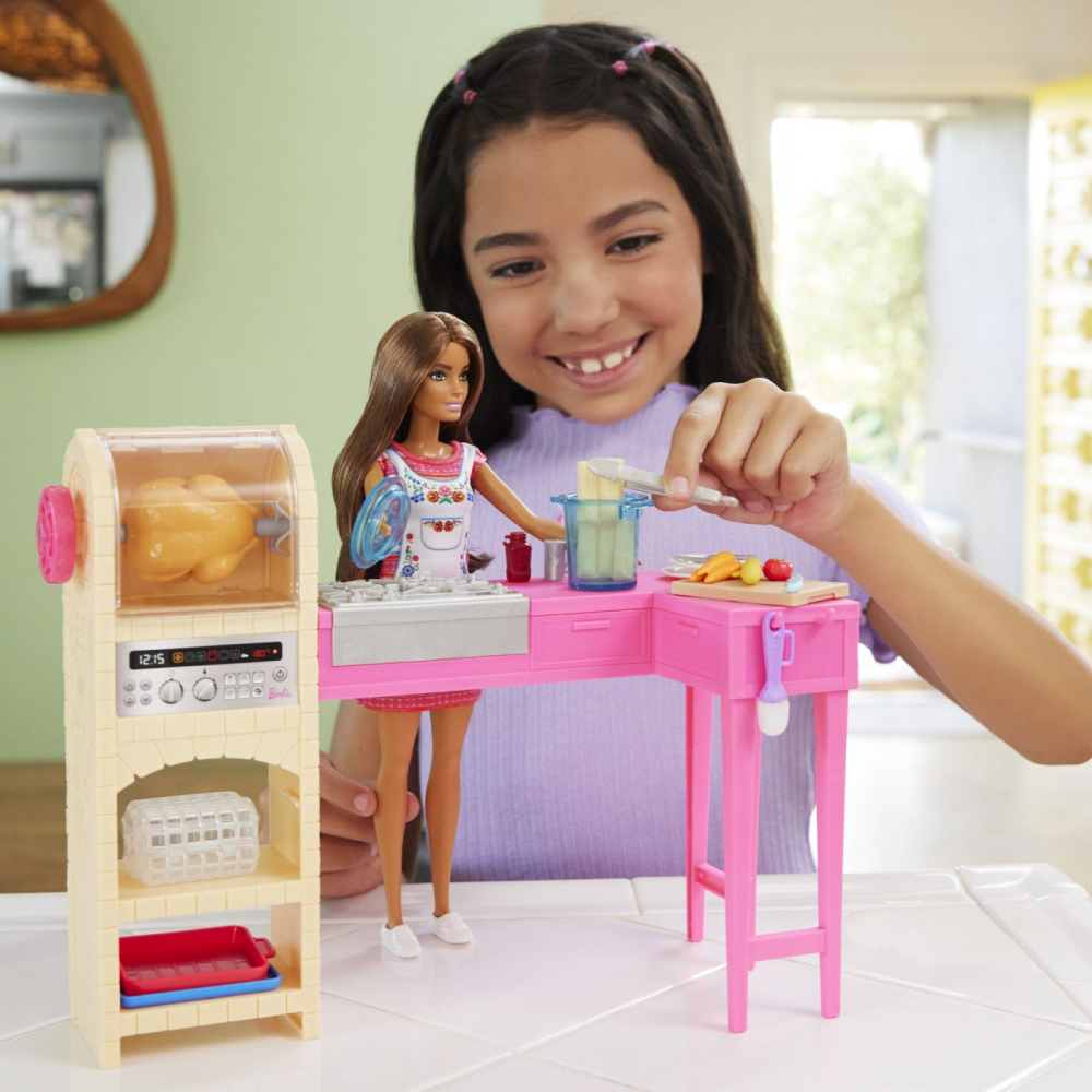 BARBIE SI TERESA RETETA PENTRU PRIETENIE SET PAPUSA TERESA SI BUCATARIE CU ACCESORII [3]