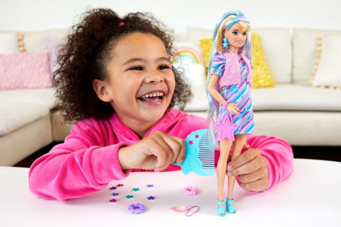 Barbie Totally Hair Papusa Barbie Blonda  [3]