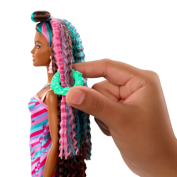 Barbie Totally Hair Papusa Barbie Curcubeu  [6]