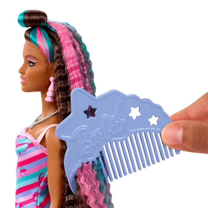 Barbie Totally Hair Papusa Barbie Curcubeu  [5]