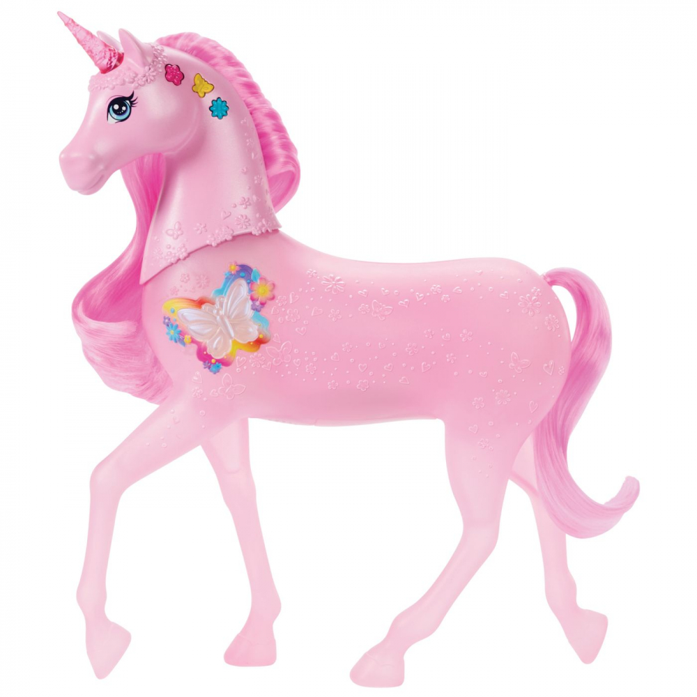 BARBIE UNICORN ROZ CU LUMINI STRALUCITOARE SI SUNETE [5]