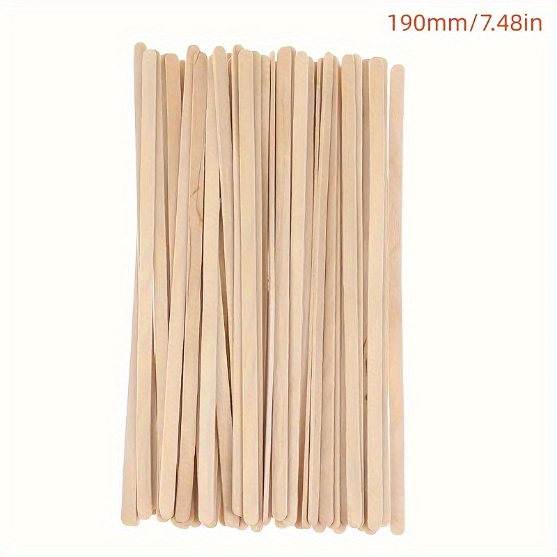 Betisoare natur pentru lucru manual,19x0.5 cm, 100 bucati/set [2]