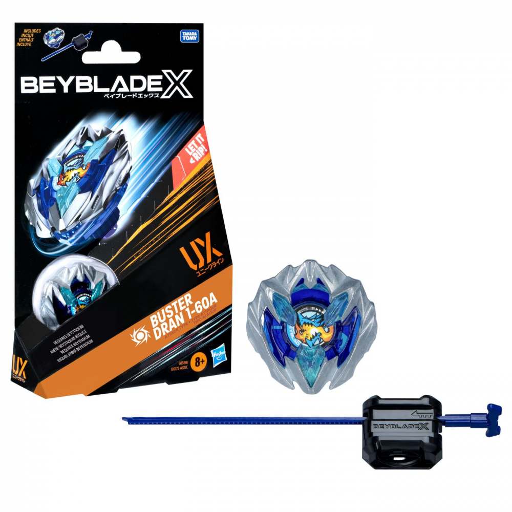 BEYBLADE X LET IT RIP SET LANSATOR SI ROATA BUSTER DRAN 1-60A UX [7]