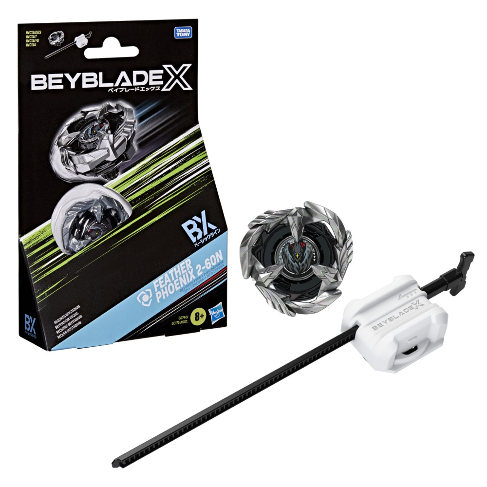 BEYBLADE X LET IT RIP SET LANSATOR SI ROATA FEATHER PHOENIX 2-60N [5]