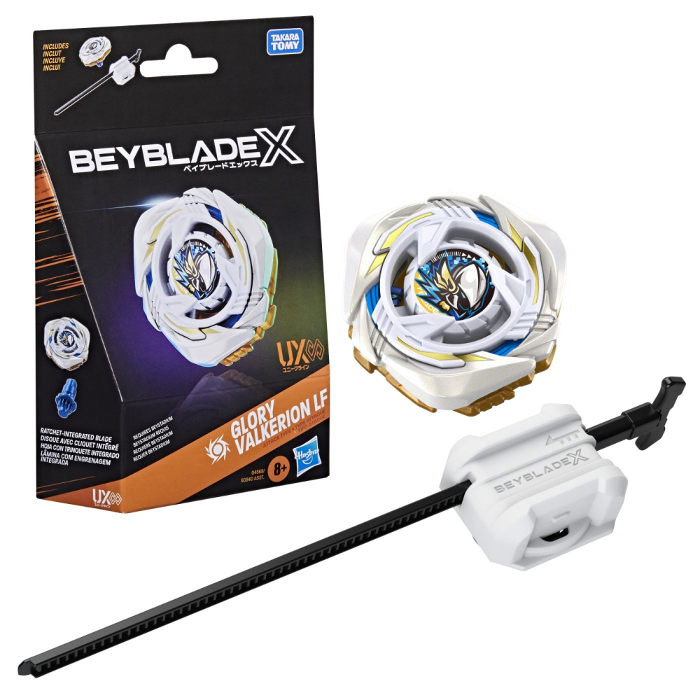 BEYBLADE X LET IT RIP SET LANSATOR SI ROATA GLORY VALKERION LF [5]