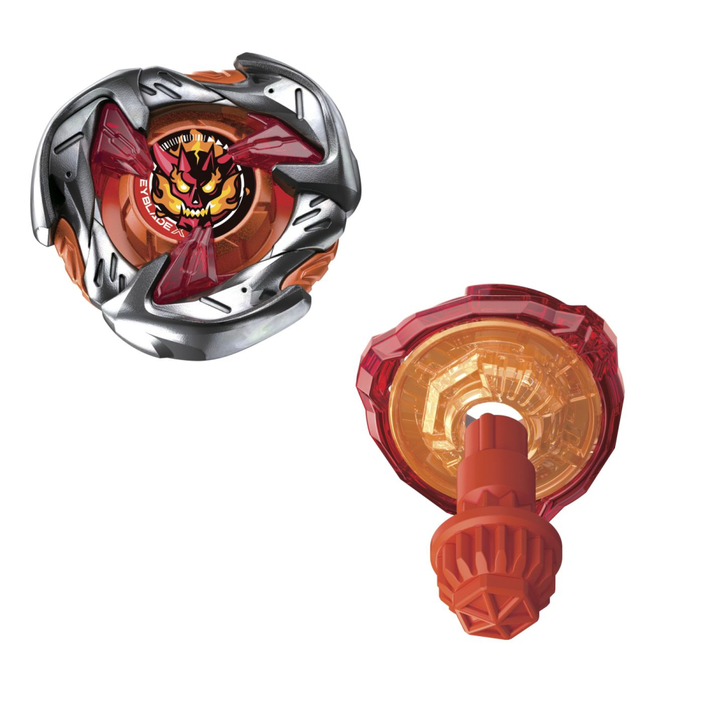 BEYBLADE X LET IT RIP SET LANSATOR SI ROATA HAMMER INCENDIO 3-70H [7]