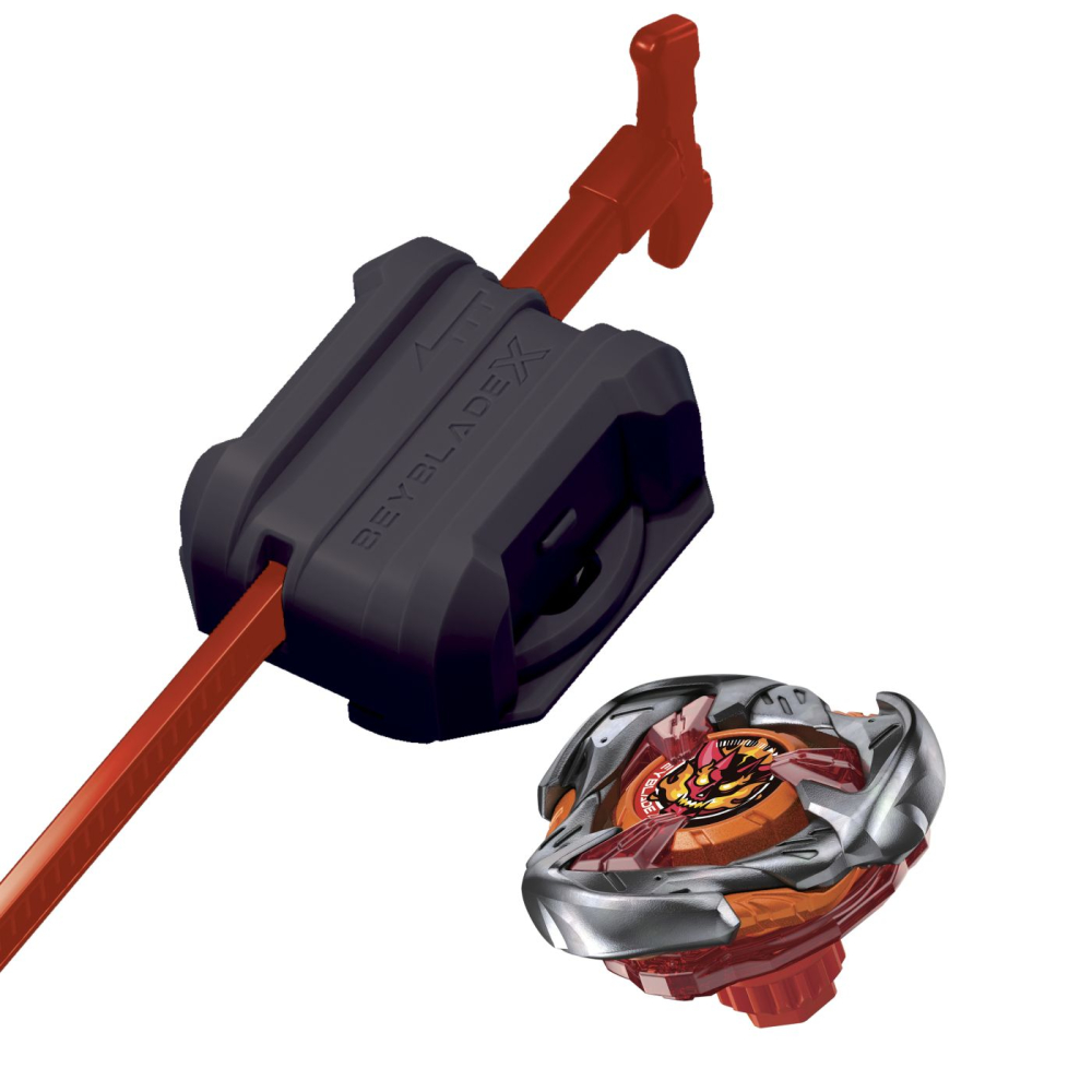 BEYBLADE X LET IT RIP SET LANSATOR SI ROATA HAMMER INCENDIO 3-70H [9]
