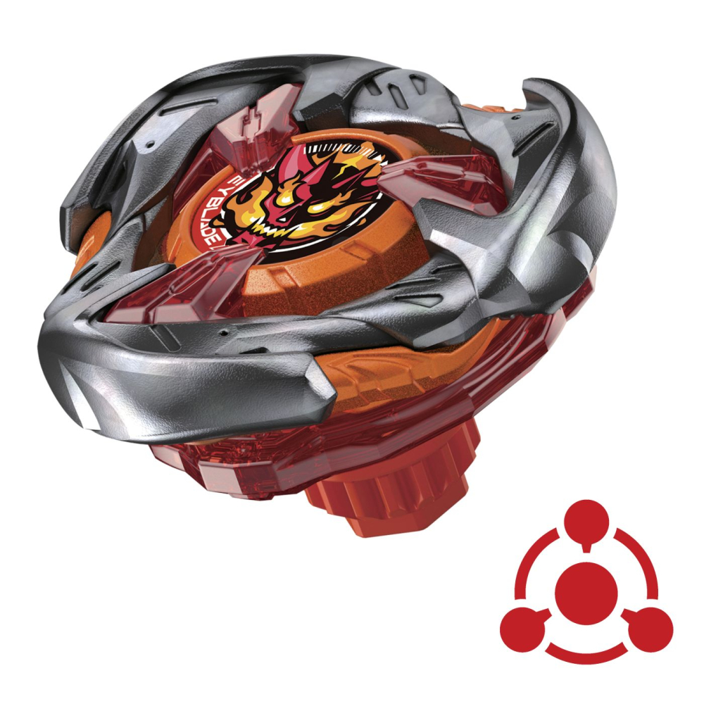 BEYBLADE X LET IT RIP SET LANSATOR SI ROATA HAMMER INCENDIO 3-70H [8]